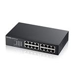 ZYXEL - SWITCH 16P LAN GIGABIT ZYXEL GS1100-16-EU0102F/GS1100-16-EU0103F Switch Unmanaged,16P design senza ventole, Desktop/Rack(GS1100-16-EU0103F)