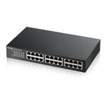 ZYXEL - SWITCH 24P LAN GIGABIT ZYXEL GS1100-24E-EU0103F Switch Unmanaged, 24P Giga Desktop/Rack (Design senza ventole) GARANZIA A VITA-(GS1100-24E-EU0103F)